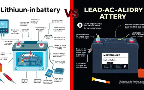 What are the maintenance requirements for lithium-ion batteries versus lead-acid batteries