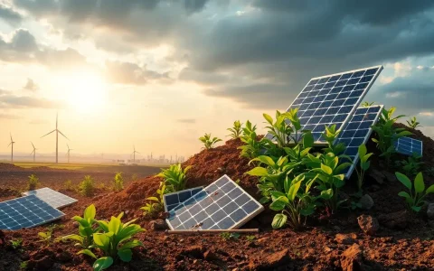 What are the environmental risks of burying solar panels in landfills