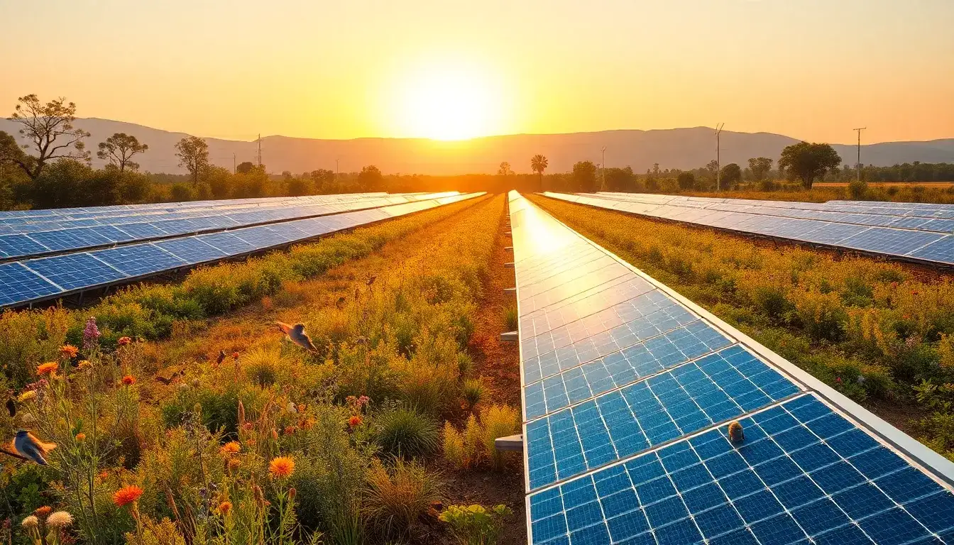 How do solar farms impact local wildlife and biodiversity