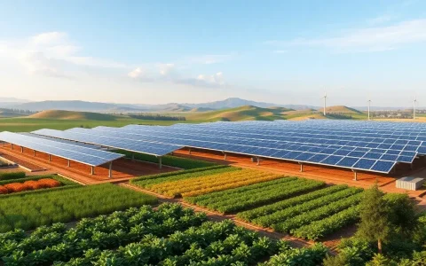 How can solar farms be designed to minimize land use conflicts