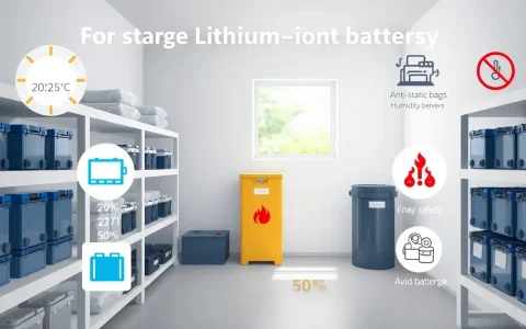 What are the best practices for storing lithium-ion batteries