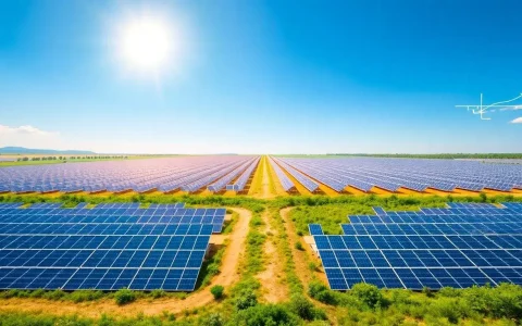 How does the efficiency of solar panels affect land use requirements