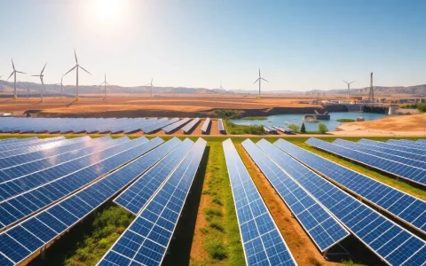 How does the land use efficiency of solar panels compare to other renewable energy sources