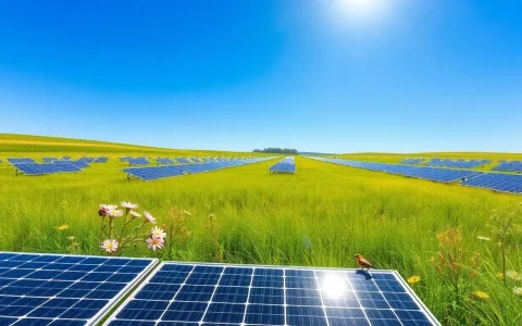 What are the environmental benefits of using native grassland vegetation in solar farms