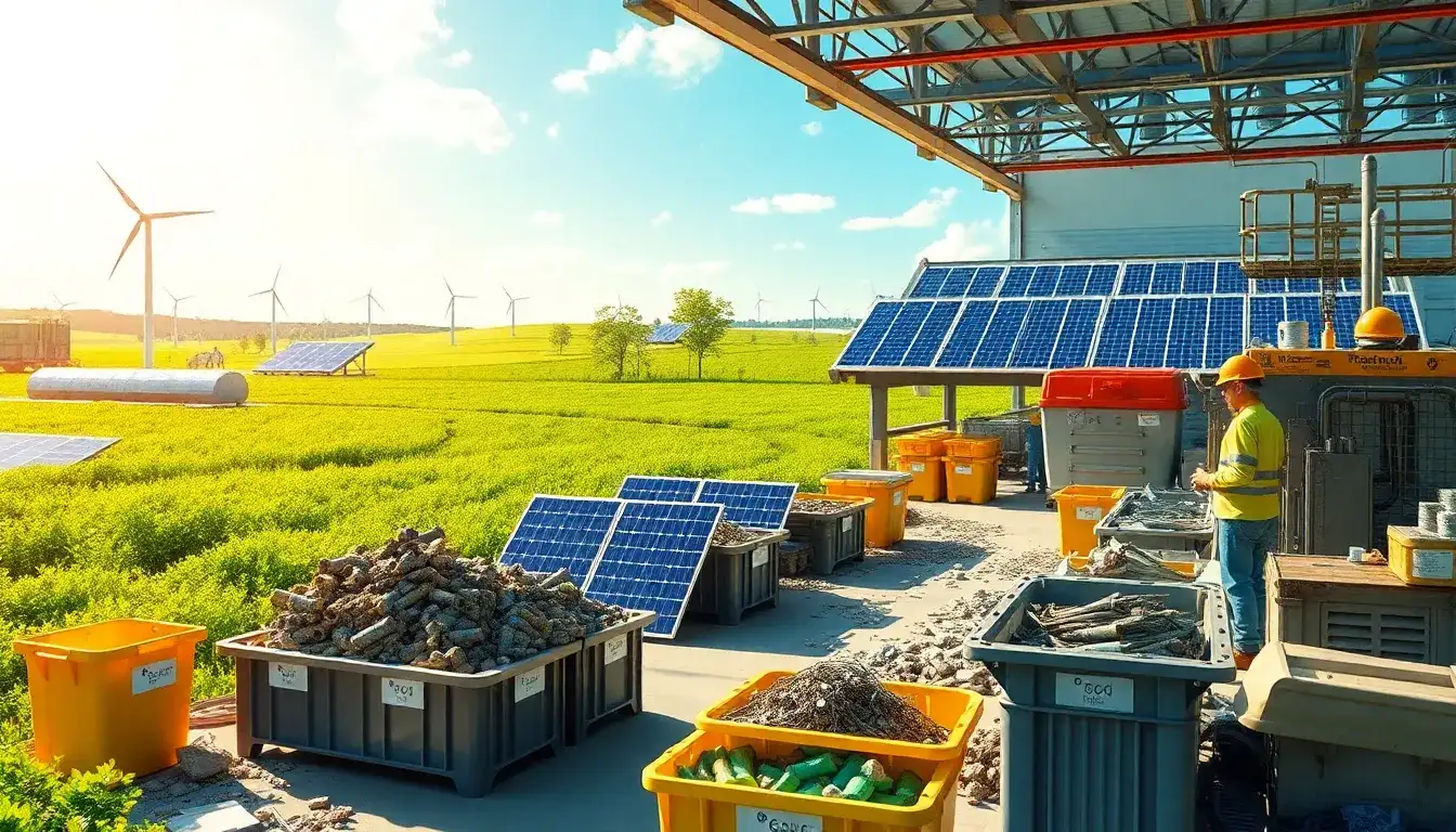 What are the best practices for managing solar panel waste at the end of their lifespan
