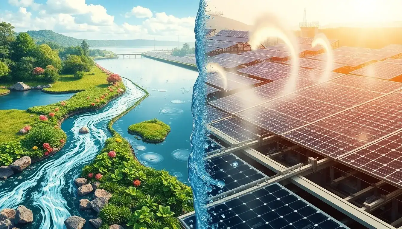 What role does water usage play in the environmental impact of solar panel production