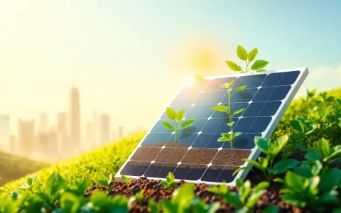 How do organic materials and biodegradable components enhance the sustainability of solar panels