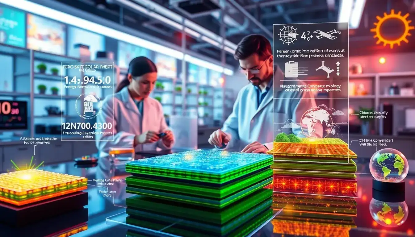 What advancements have been made in perovskite solar cells