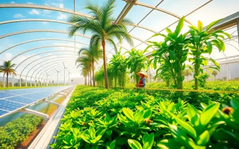 How do photovoltaic greenhouses in Hainan contribute to sustainability