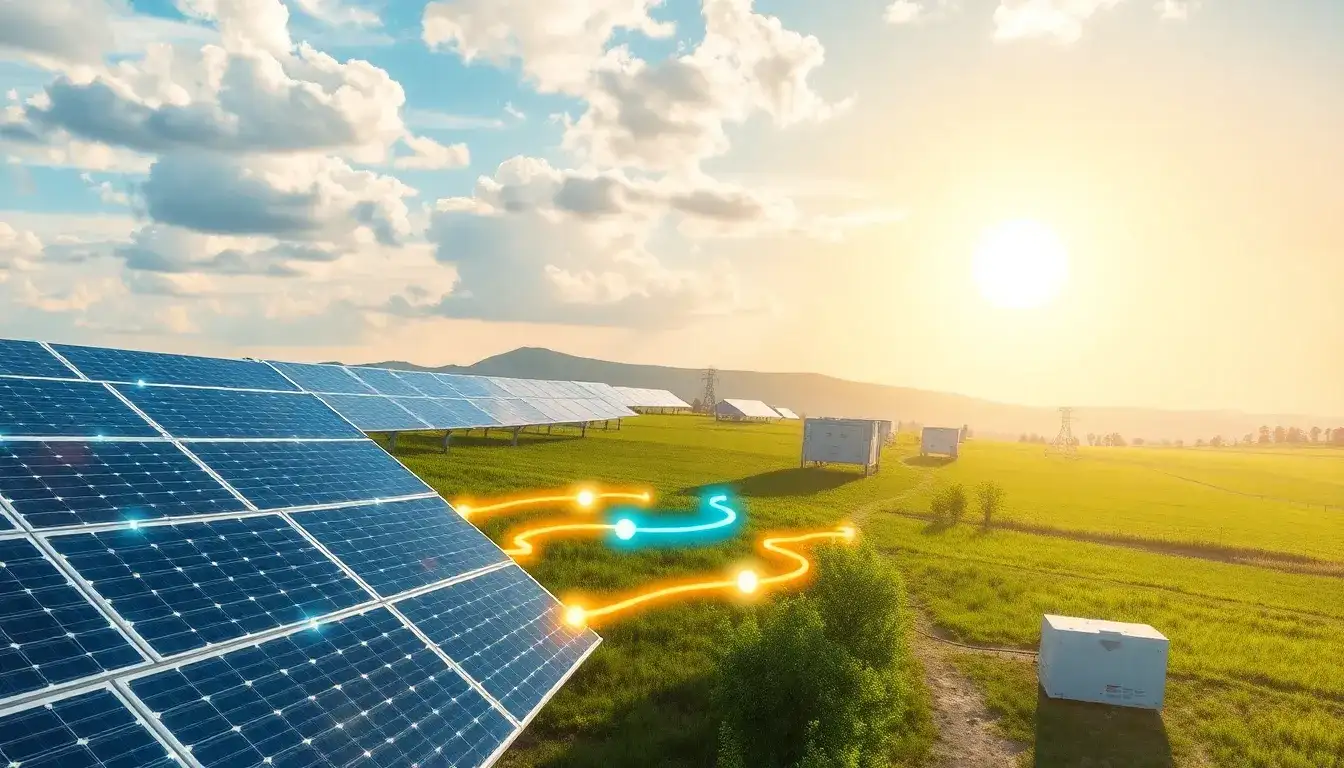 How do advanced battery storage technologies enhance solar energy systems