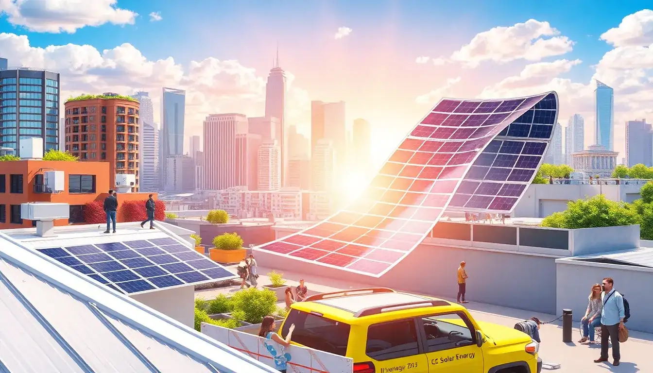 How do flexible and lightweight solar panels change the way solar energy is used