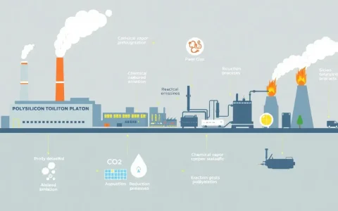 What are the main sources of emissions in the polysilicon production process