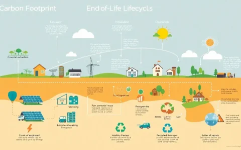 How does the carbon footprint of solar panels change over their different lifecycle stages
