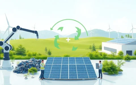 How does solar panel recycling contribute to a circular economy