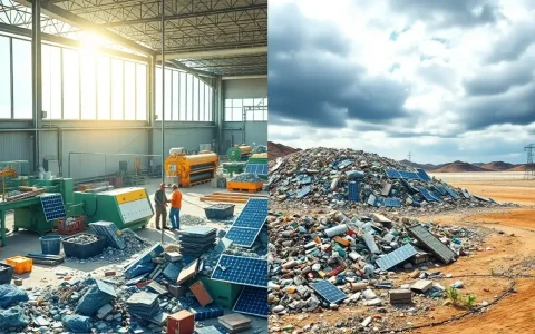 How does recycling solar panels compare to disposing of them in landfills