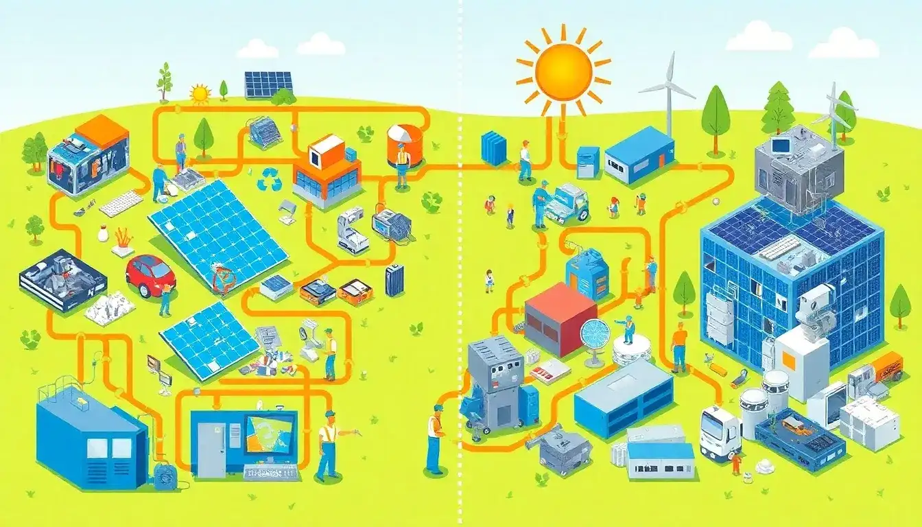 How does the recycling process of solar panels differ from other types of electronics