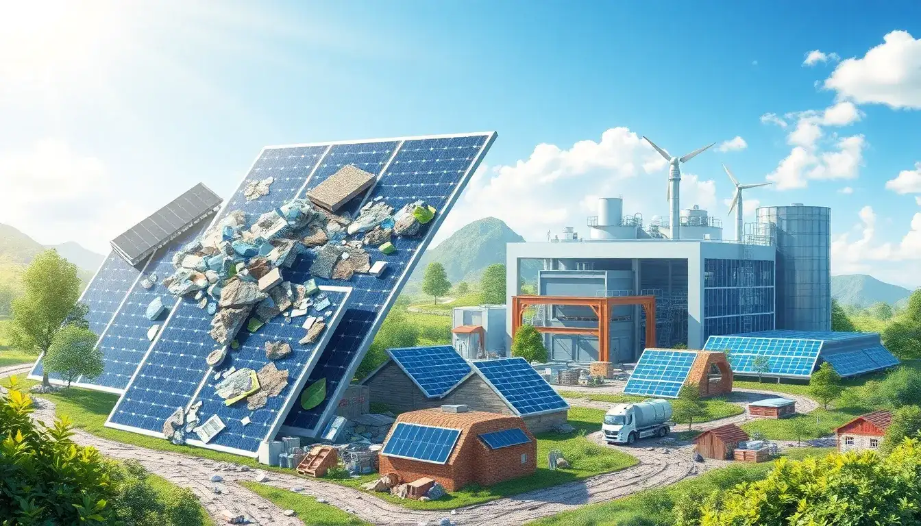 What materials from solar panels can be reused in new products