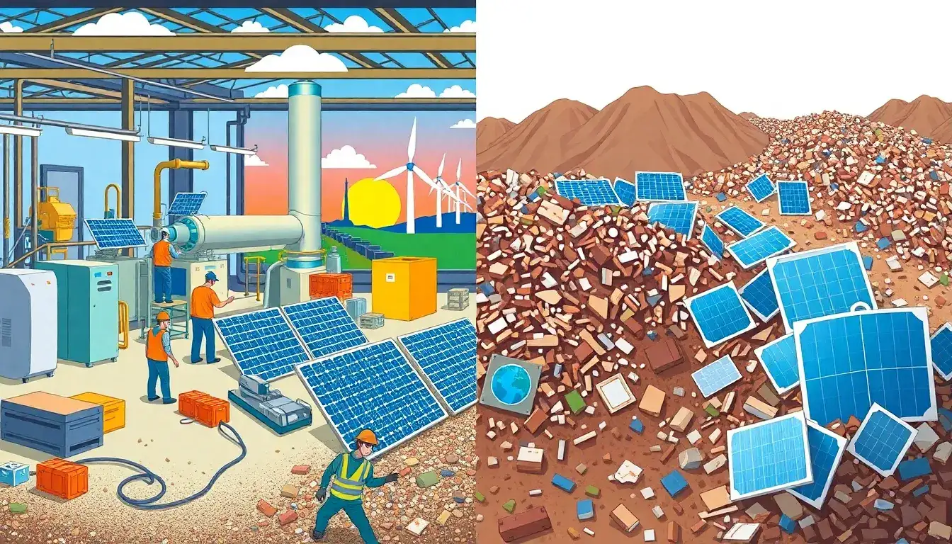 How does the cost of solar panel recycling compare to sending them to landfills