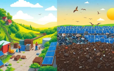 What are the long-term benefits of recycling solar panels over landfilling