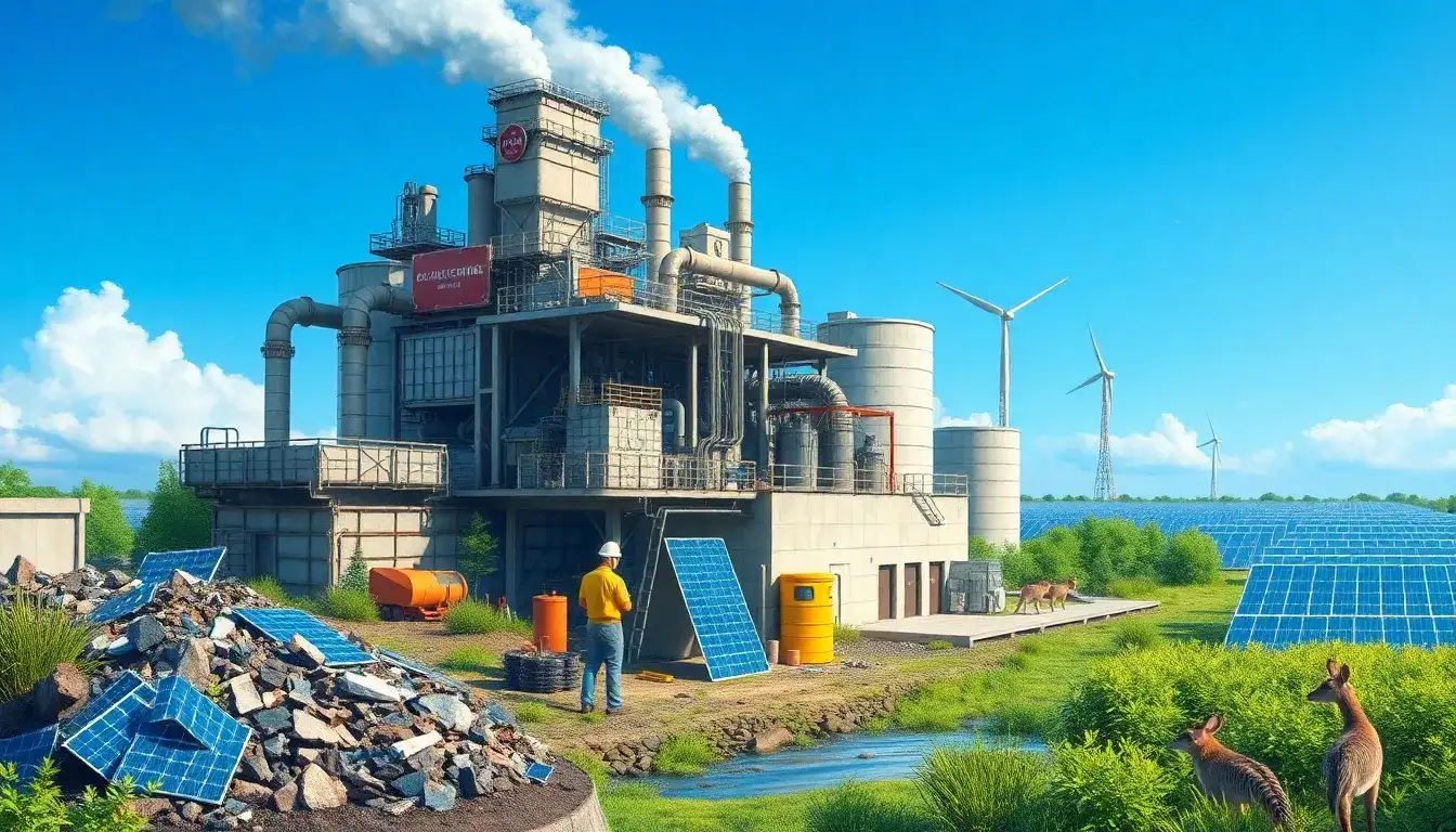 Are there any environmental concerns associated with mechanical PV panel recycling