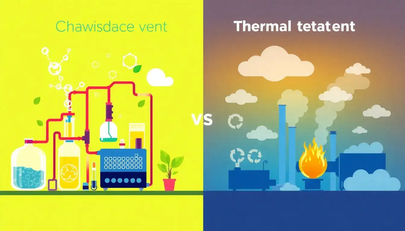 What are the advantages of chemical treatment over thermal treatment in PV recycling