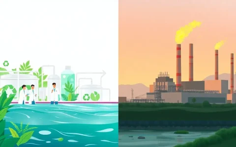 How does chemical treatment minimize environmental impact compared to thermal treatment