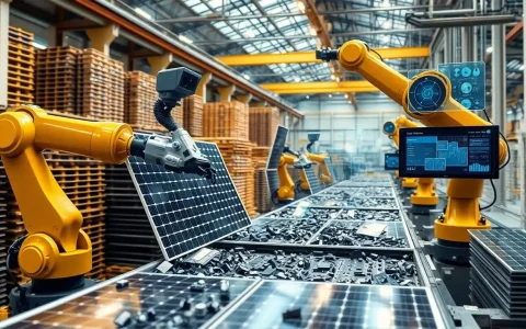 How does AI vision technology improve the efficiency of PV recycling