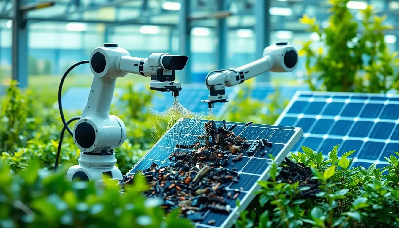 What are the environmental benefits of using AI vision technology in PV recycling