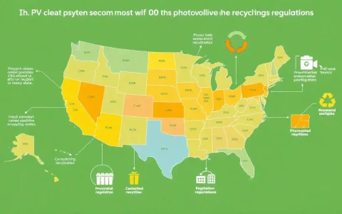 Which states have the most effective PV recycling regulations