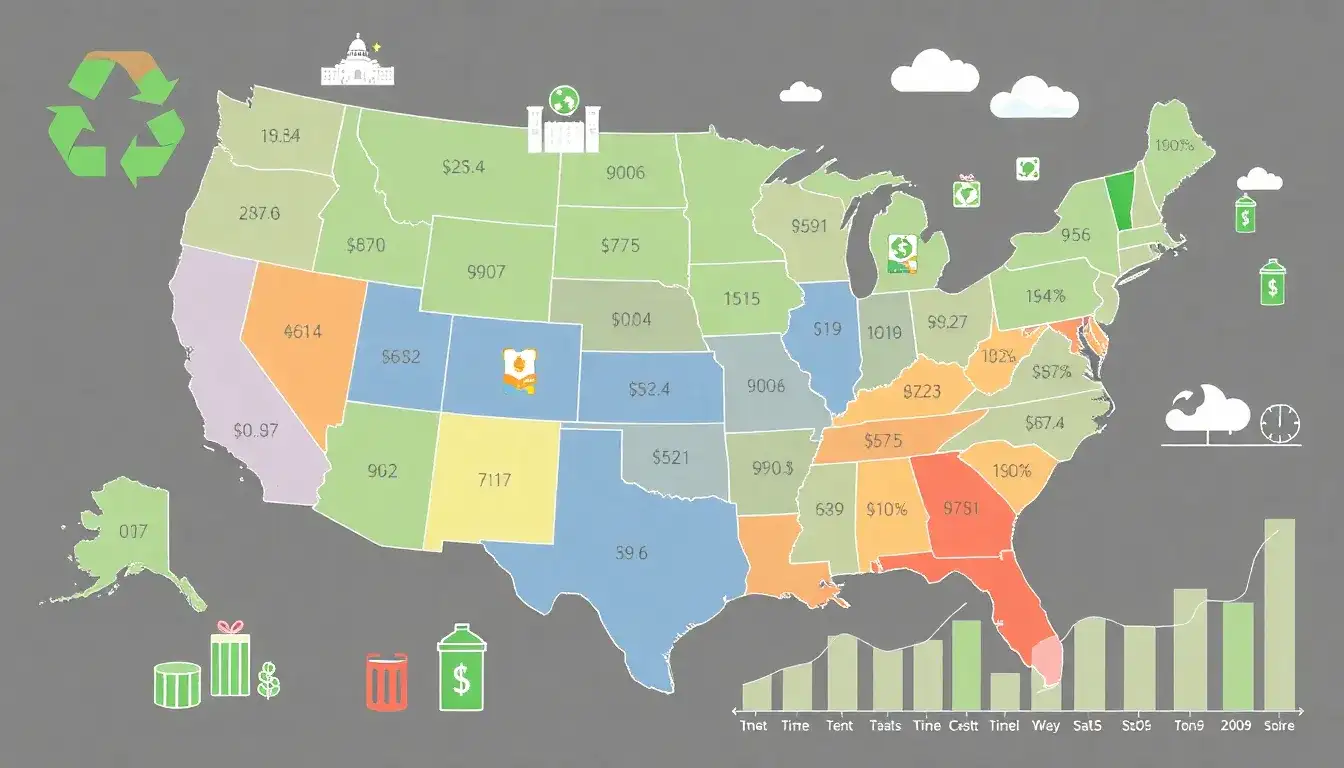 How do state-specific regulations impact the cost of PV recycling