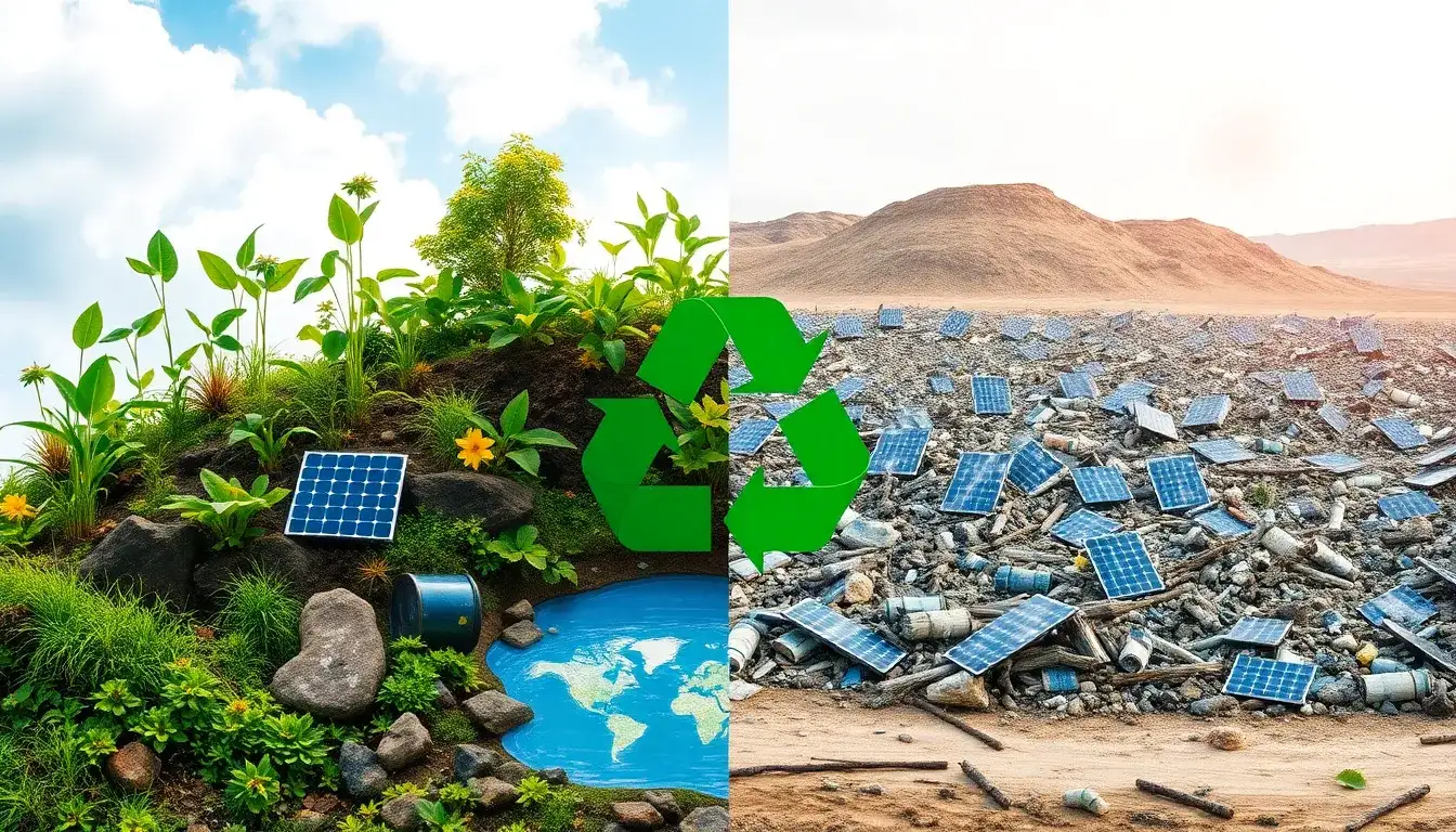 What are the environmental benefits of recycling solar panels over landfilling