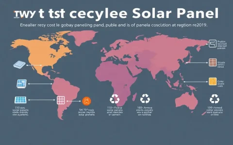 How do the costs of recycling solar panels vary by region
