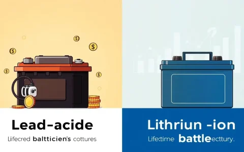 How does the cost-effectiveness of lead-acid batteries compare to lithium-ion batteries over their lifetimes