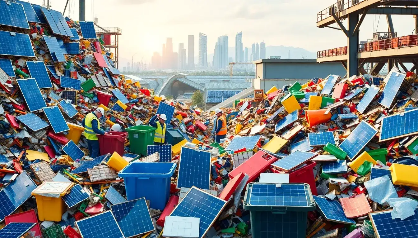 How does the lack of standardization in solar panel composition affect recycling efforts