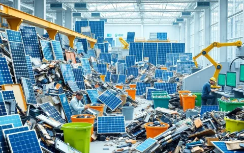 How does the lack of standardization impact the efficiency of solar panel recycling