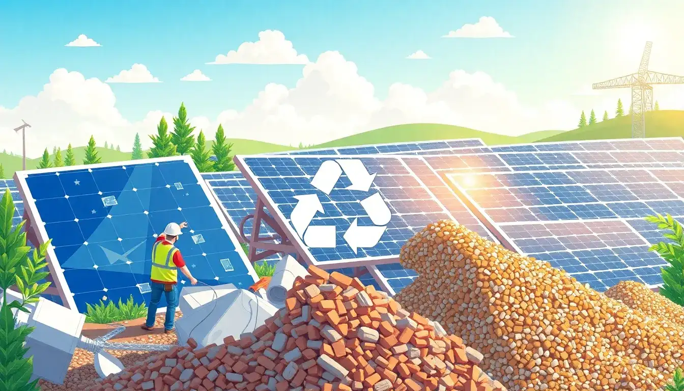 What materials are recovered from recycling solar panels