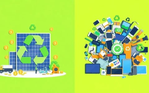 How does the cost of recycling solar panels compare to other types of electronics