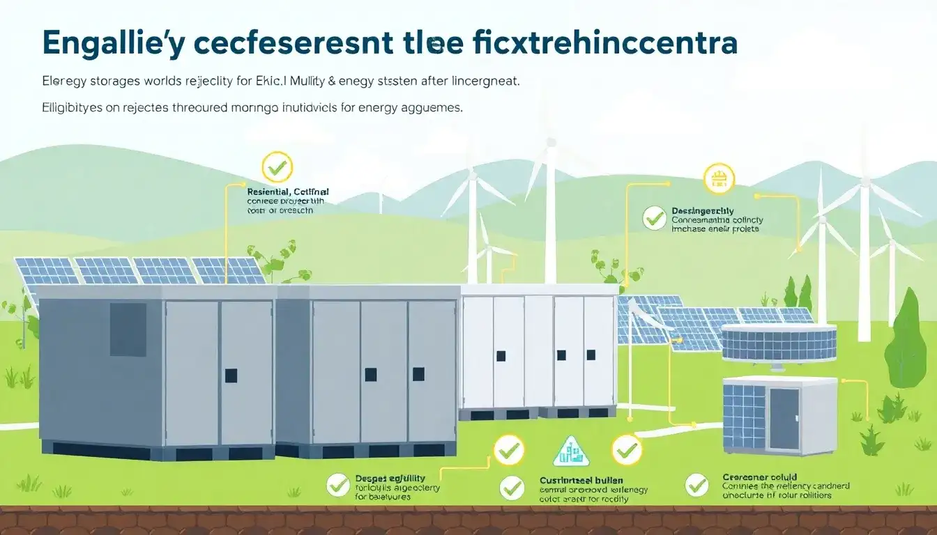 What are the eligibility requirements for federal incentives for energy storage