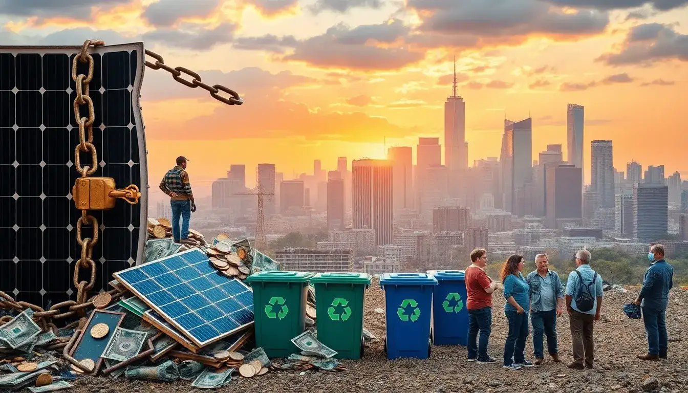 What are the economic barriers to implementing PV recycling programs in the US