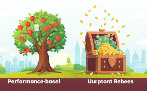 How do performance-based incentives differ from upfront rebates at the state level