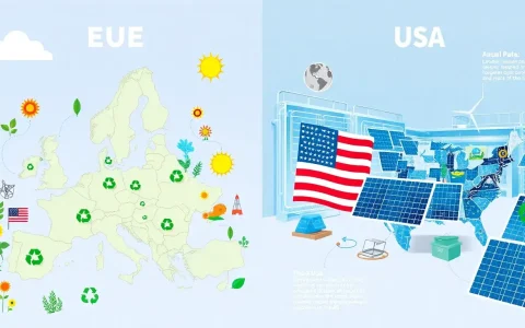 How do the recycling targets for PV modules differ between the EU and the US
