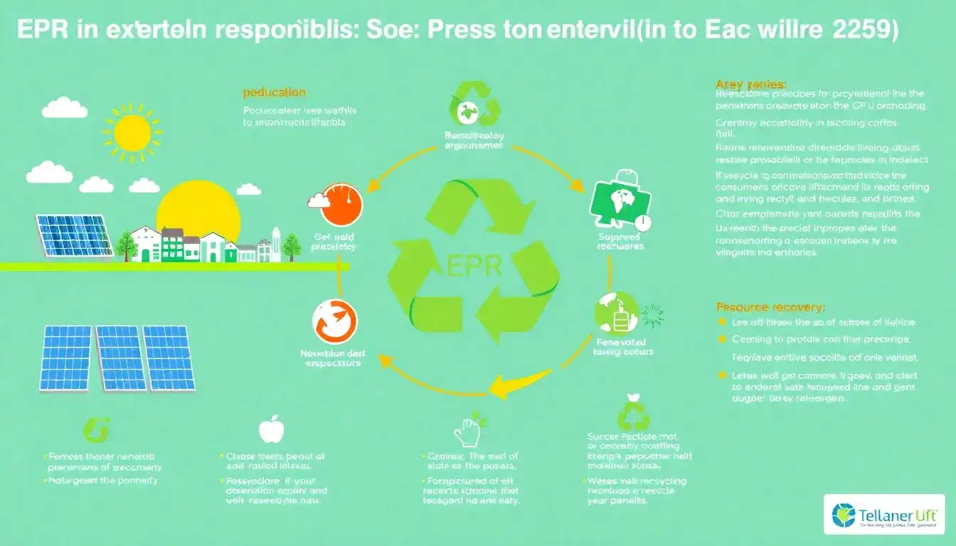 What role does Extended Producer Responsibility (EPR) play in PV recycling in the EU