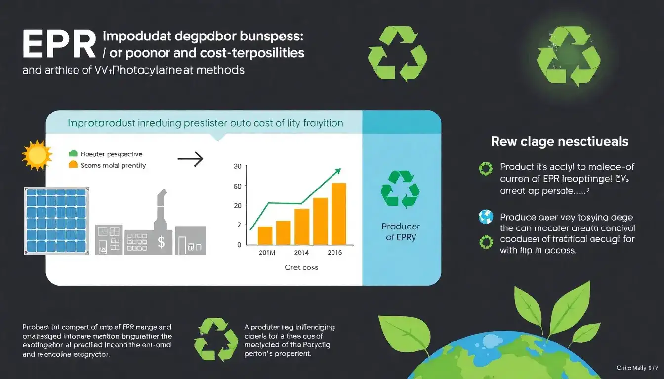 How does EPR impact the cost of PV recycling for producers