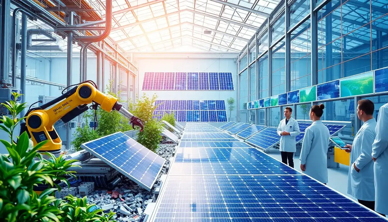 Are there any innovative technologies being developed to safely recycle solar panels