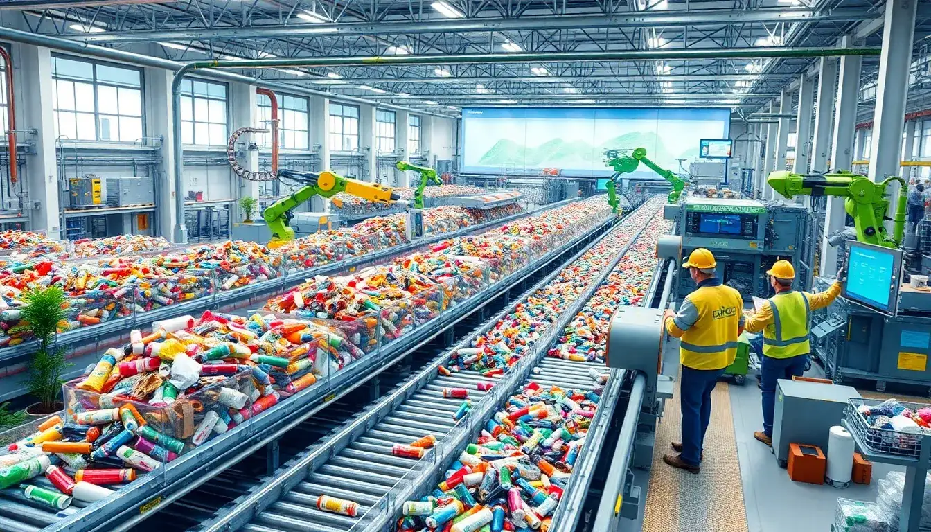 How does the new automated recycling line from SPR work