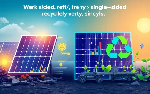 How does the efficiency of bifacial module recycling compare to monofacial modules