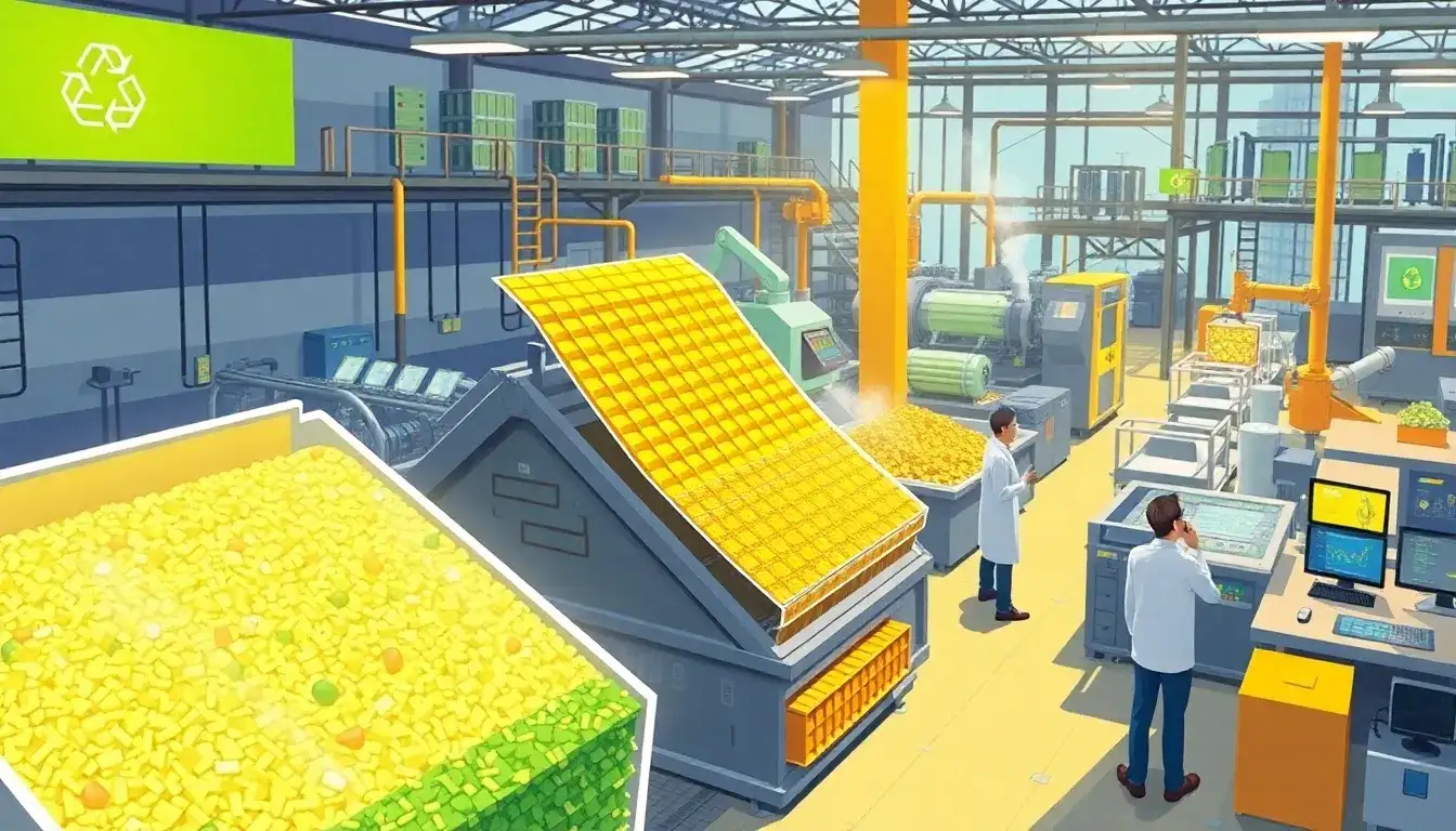 How efficient are current methods in recycling polymer layers from solar panels