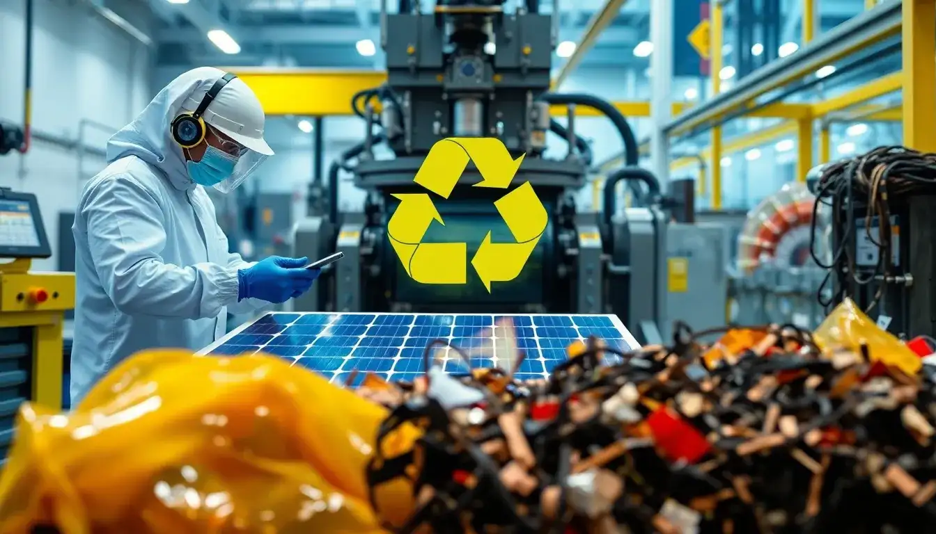 What are the main challenges in recycling polymer layers from solar panels