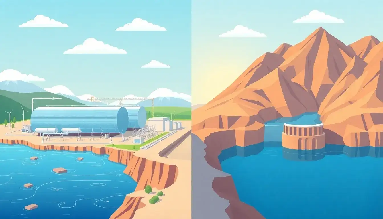 How does the scalability of LAES compare to that of pumped hydro storage