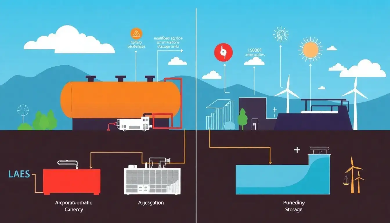 What are the scalability challenges of LAES compared to other energy storage technologies